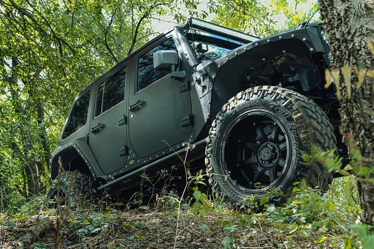 Jeep Wrangler on Black Rhino Glamis