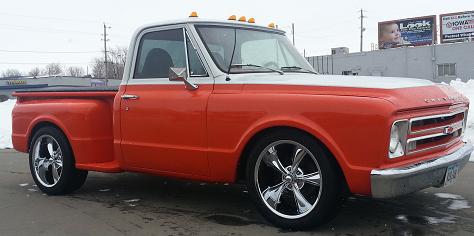 Chev C10 on Ridler 695