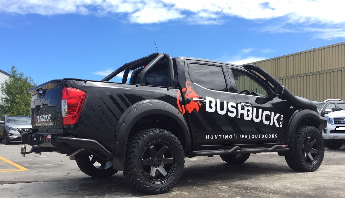 Nissan NP300 on Black Rhino Roku & AMP M/T