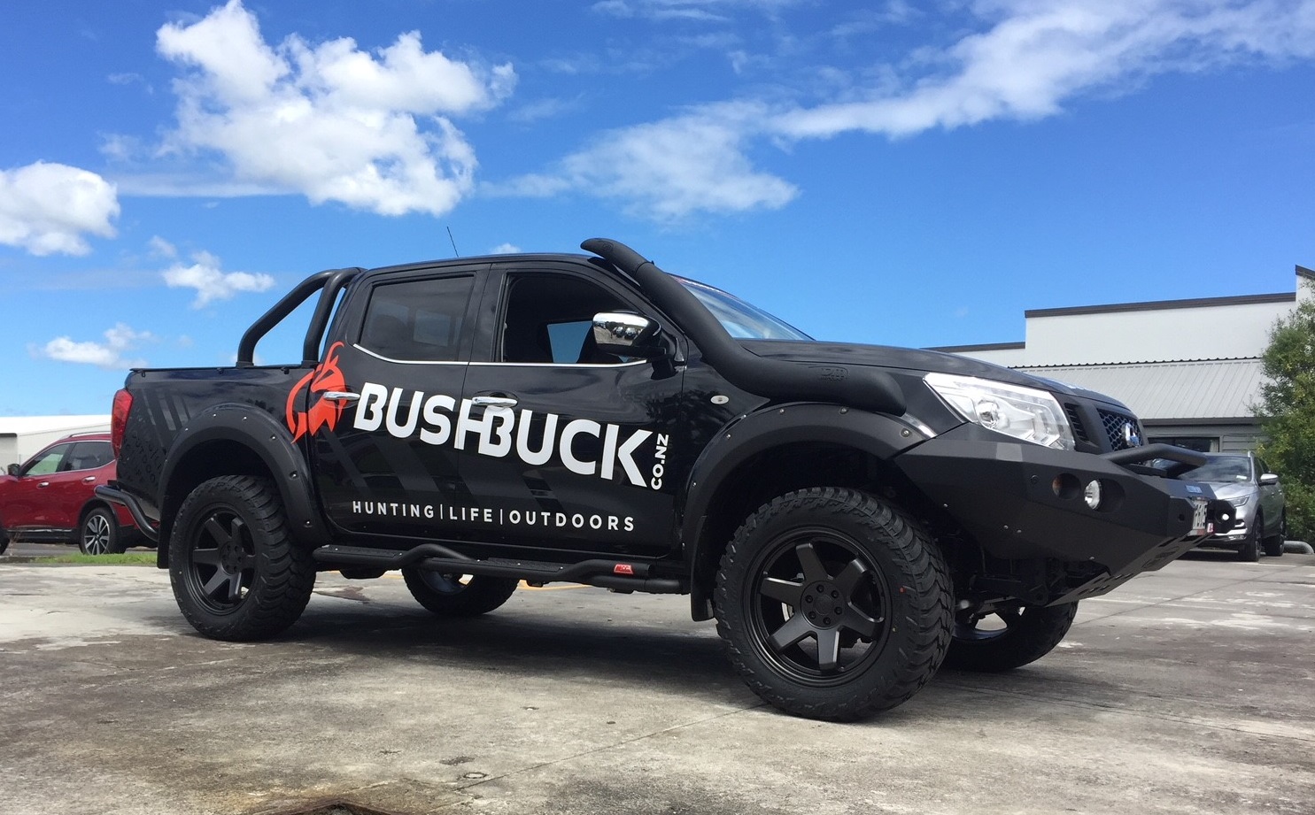 Nissan NP300 on Black Rhino Roku & AMP M/T