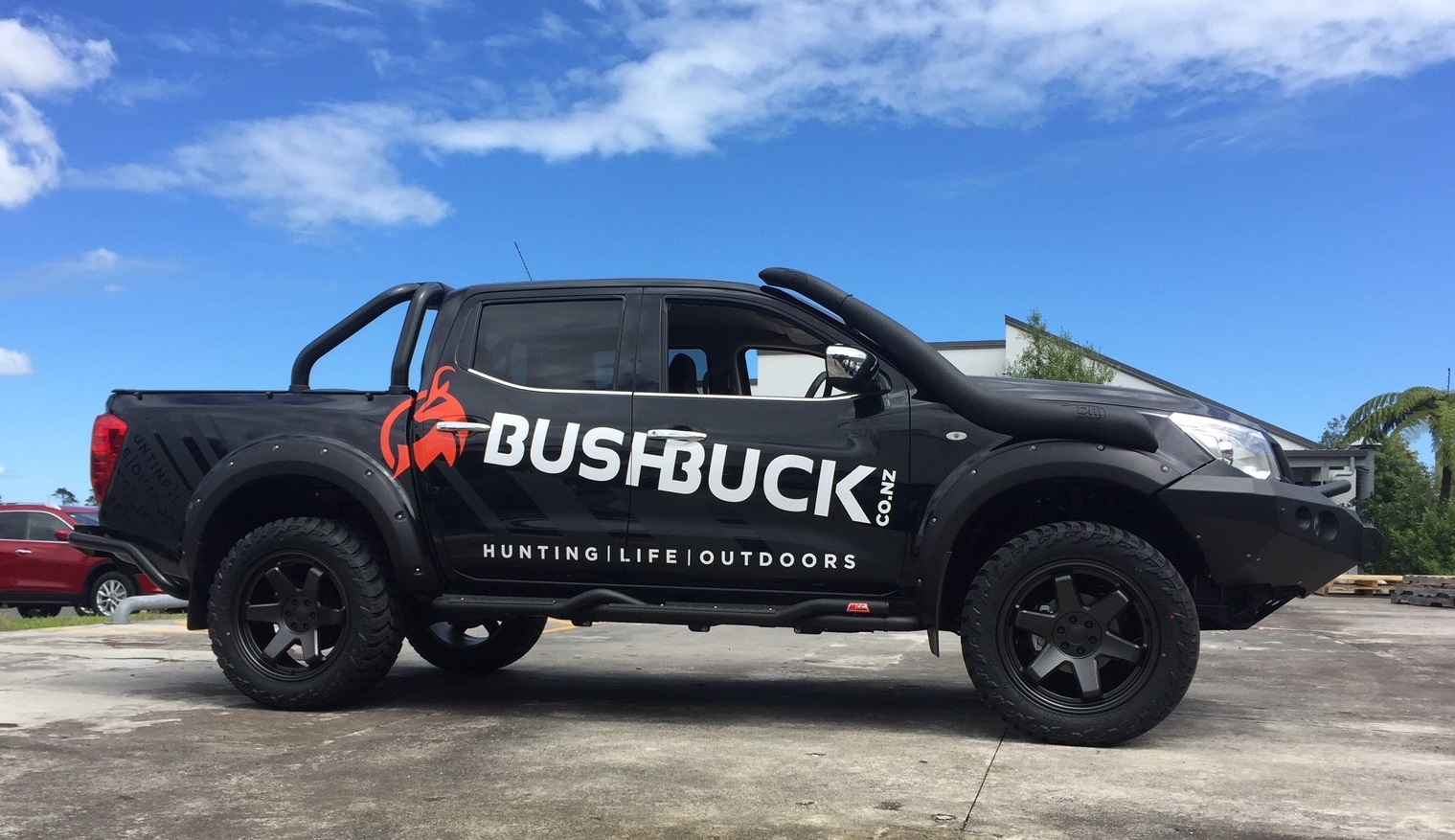 Nissan NP300 on Black Rhino Roku & AMP M/T