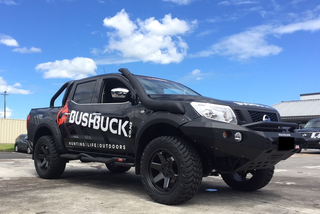 Nissan NP300 on Black Rhino Roku & AMP M/T