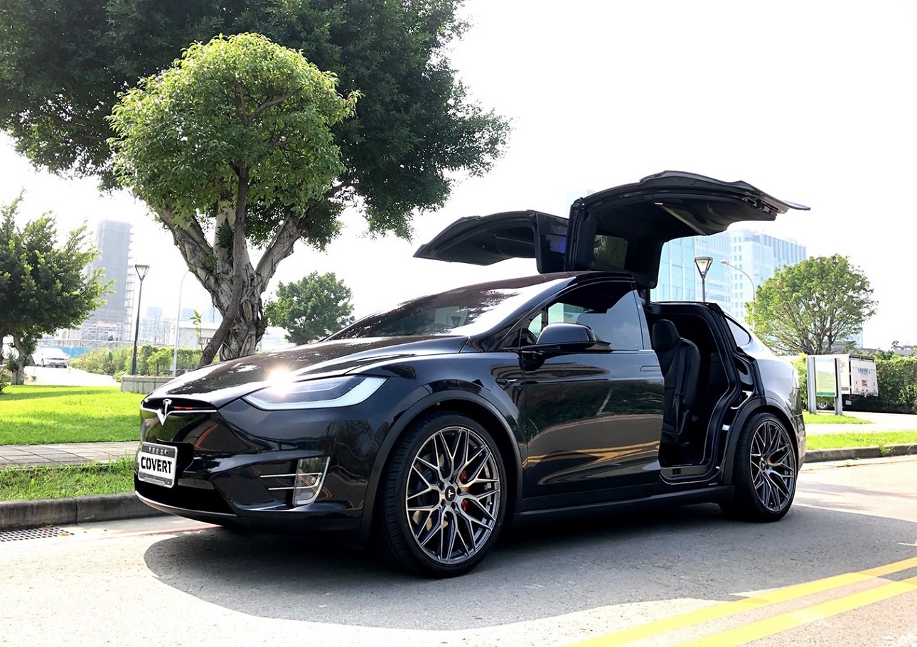 Tesla Model X on COVERT CV1- Flow Forged
