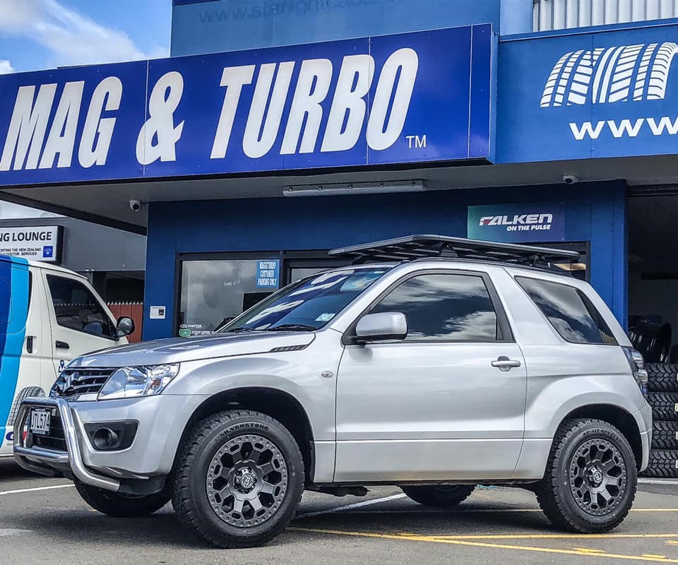 Suzuki Grand Vitara on Black Rhino Warlord