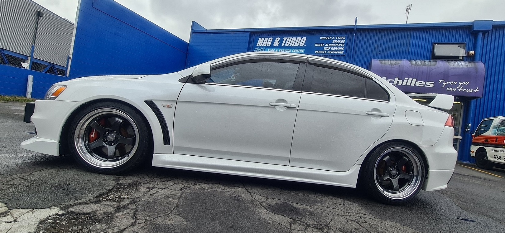 Mitsubishi Evo X on BGW Ebisu