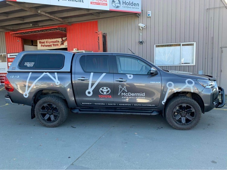 Toyota Hilux on Black Rhino Wanaka