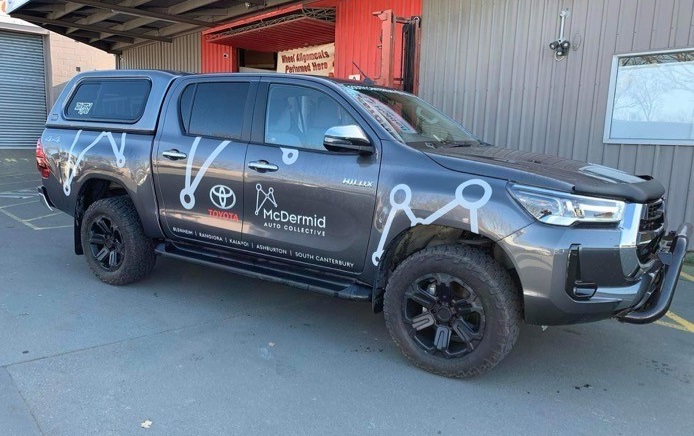 Toyota Hilux on Black Rhino Wanaka