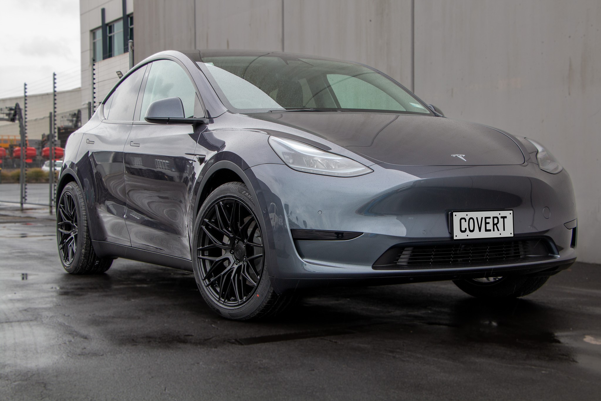 Tesla Model Y on 20x10.5" Covert CV1