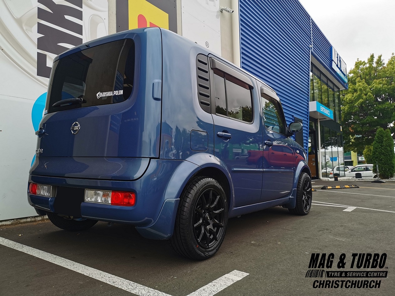 Nissan Cube on 15" BGW Ratchet