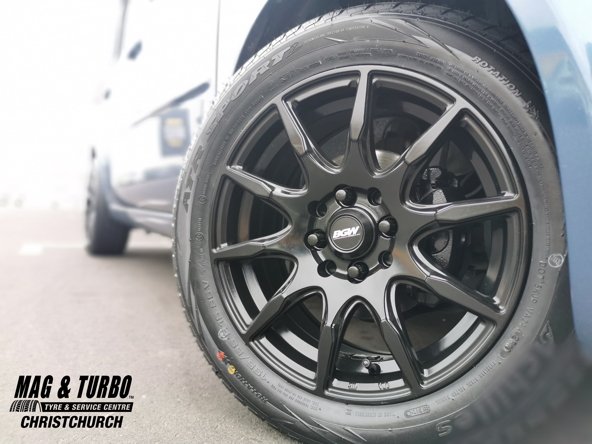 Nissan Cube on 15" BGW Ratchet