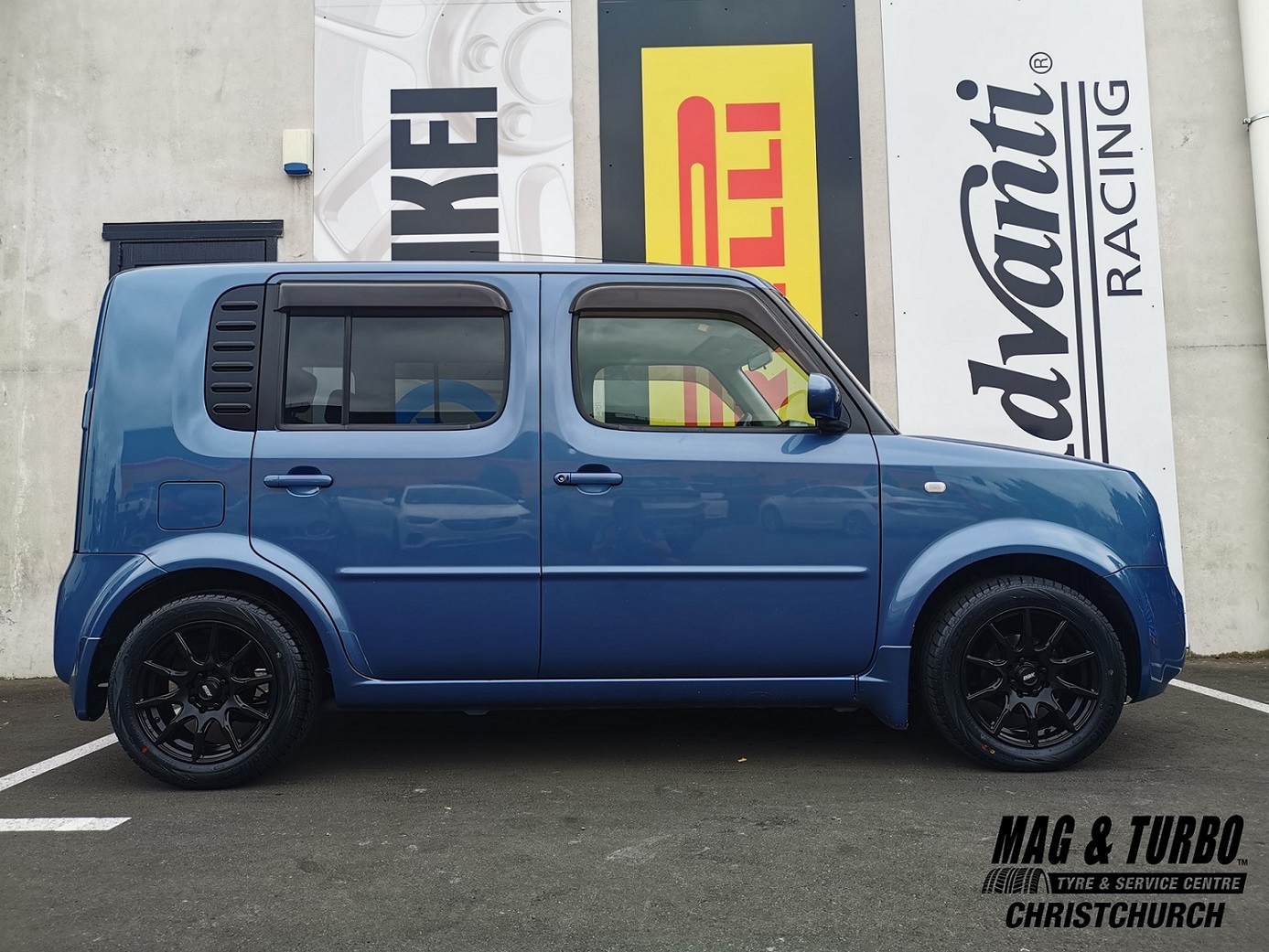 Nissan Cube on 15" BGW Ratchet