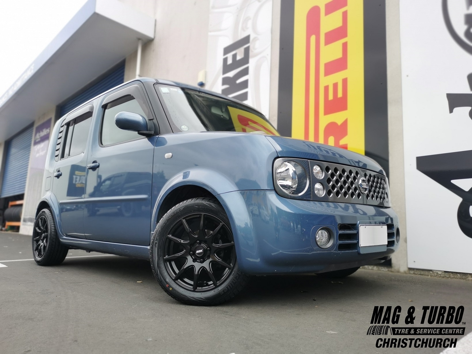 Nissan Cube on 15" BGW Ratchet