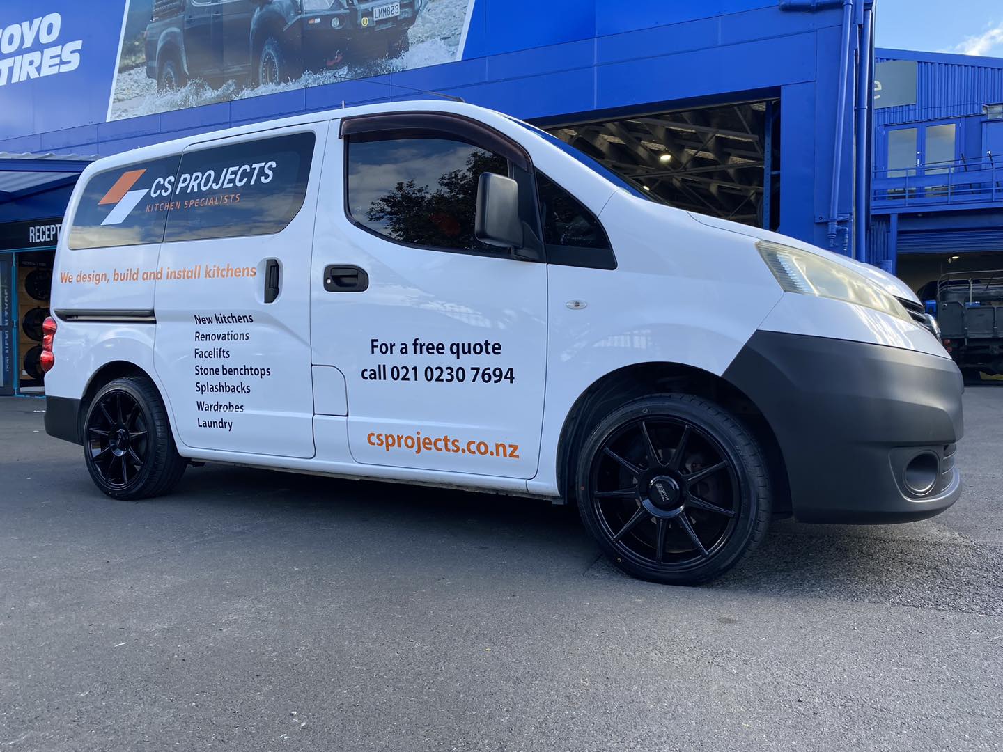 Nissan NV200 on 17" BGW Tech 9