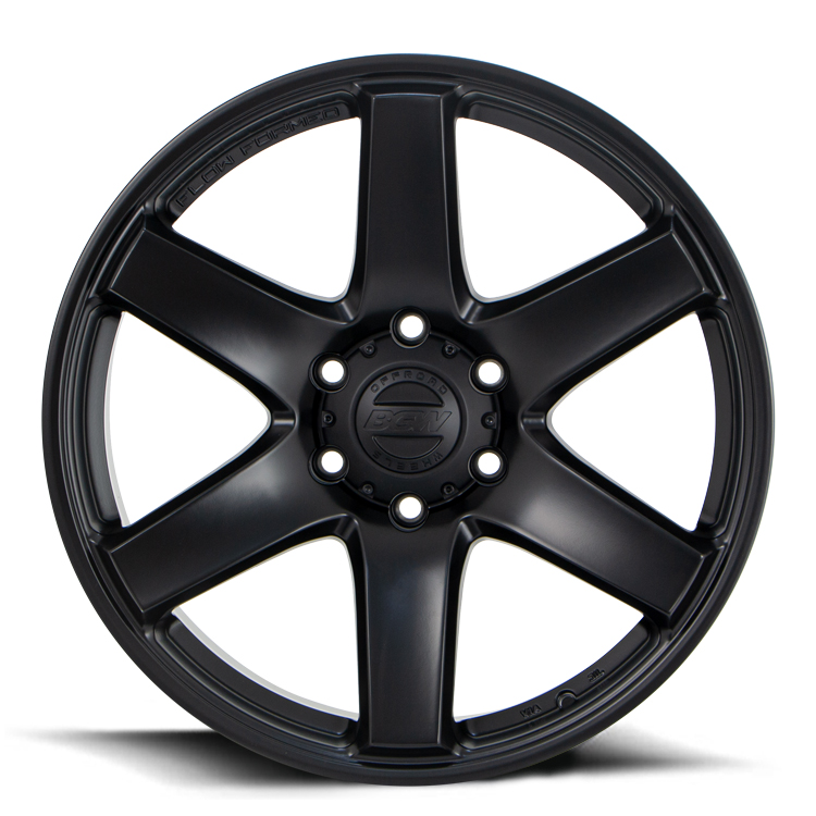 Beast Matt Black Front 6x139