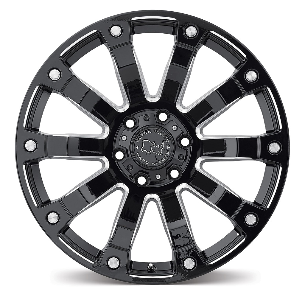 Black Rhino Selkirk Gloss Black with Milled Spoked FACE