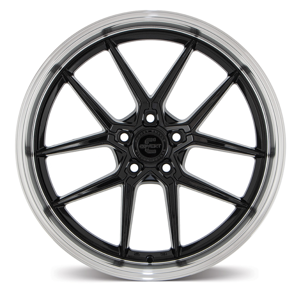 Covert CV4 Gloss Black with Machined Lip Face